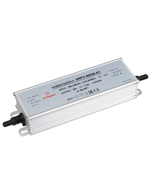 Блок питания ARPV-48250-A1 (48V, 5.3A, 254W) (Arlight, IP67 Металл, 3 года)