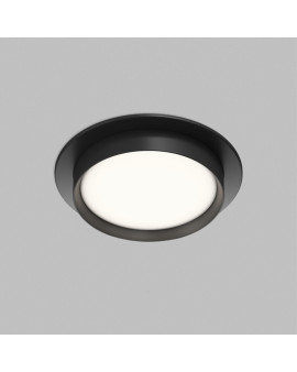 Встраиваемый светильник RATIO, GX53, до 15 Вт, LED, IP20, черный, алюминий, акрил