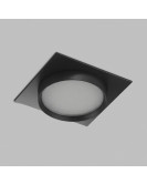 Встраиваемый светильник RATIO, GX53, до 15 Вт, LED, IP20, черный, алюминий, акрил