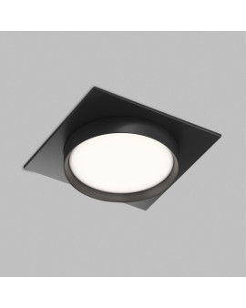 Встраиваемый светильник RATIO, GX53, до 15 Вт, LED, IP20, черный, алюминий, акрил