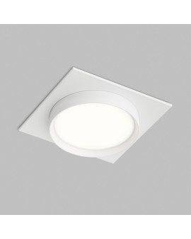 Встраиваемый светильник RATIO, GX53, до 15 Вт, LED, IP20, белый, алюминий, акрил