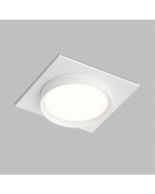 Встраиваемый светильник RATIO, GX53, до 15 Вт, LED, IP20, белый, алюминий, акрил