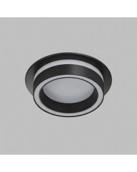 Встраиваемый светильник GLOW, GX53, до 15 Вт, LED, IP20, черный, алюминий, акрил