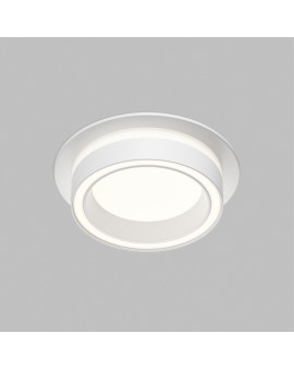 Встраиваемый светильник GLOW, GX53, до 15 Вт, LED, IP20, белый, алюминий, акрил