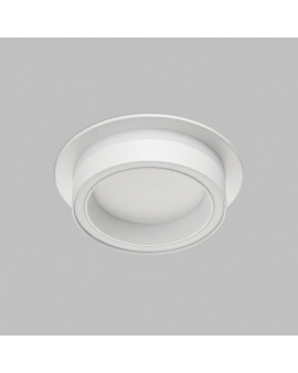Встраиваемый светильник GLOW, GX53, до 15 Вт, LED, IP20, белый, алюминий, акрил