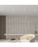 Встраиваемый светильник GLOW, GX53, до 15 Вт, LED, IP20, белый, алюминий, акрил