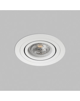 Встраиваемый светильник PRIME, GU5.3, до 15 Вт, LED, IP20, белый, алюминий