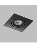 Встраиваемый светильник PRIME, GU5.3, до 15 Вт, LED, IP20, черный, алюминий
