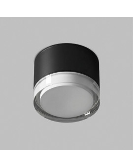 Накладной влагостойкий светильник AQUA, GX53, до 15 Вт, LED, IP44, черный, алюминий, акрил Накладной влагостойкий светильник AQUA, GX53, до 15 Вт, LED, IP44, черный, алюминий, акрил