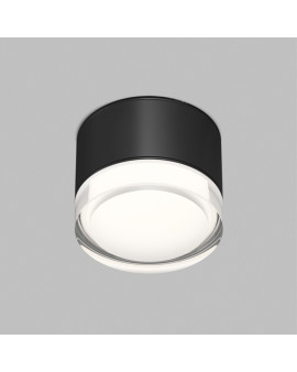 Накладной влагостойкий светильник AQUA, GX53, до 15 Вт, LED, IP44, черный, алюминий, акрил Накладной влагостойкий светильник AQUA, GX53, до 15 Вт, LED, IP44, черный, алюминий, акрил