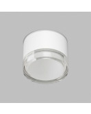 Накладной влагостойкий светильник AQUA, GX53, до 15 Вт, LED, IP44, белый, алюминий, акрил