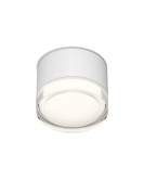 Накладной влагостойкий светильник AQUA, GX53, до 15 Вт, LED, IP44, белый, алюминий, акрил