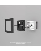 DK1020-BK Светильник встраиваемый в стену c датчиком движения, IP 20, LED 3000, 1 Вт, черный, пластик