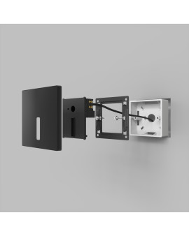 DK1030-BK Светильник встраиваемый в стену, IP 20, LED 3000K, 3 Вт, черный, алюминий