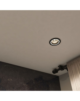 DK2060-BK Встраиваемый светильник IP 20, до 15 Вт, GU10, LED, черный, алюминий