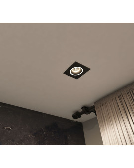 DK2061-BK Встраиваемый светильник IP 20, до 15 Вт, GU10, LED, черный, алюминий