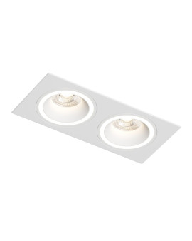 DK2062-WH Встраиваемый светильник, IP 20, до 15 Вт, GU10, LED, белый, алюминий