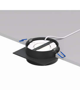 DK2091-BK Встраиваемый светильник FLAT, IP 20, до 15 Вт, GX53, LED, черный, алюминий