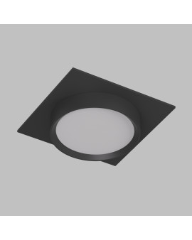 DK2091-BK Встраиваемый светильник FLAT, IP 20, до 15 Вт, GX53, LED, черный, алюминий