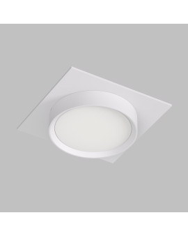 DK2091-WH Встраиваемый светильник FLAT, IP 20, до 15 Вт, GX53, LED, белый, алюминий