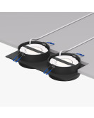 DK2092-BK Встраиваемый светильник FLAT, IP 20, до 15 Вт, GX53, LED, черный, алюминий