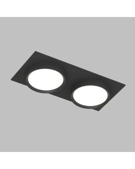 DK2092-BK Встраиваемый светильник FLAT, IP 20, до 15 Вт, GX53, LED, черный, алюминий