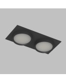 DK2092-BK Встраиваемый светильник FLAT, IP 20, до 15 Вт, GX53, LED, черный, алюминий