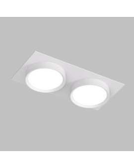 DK2092-WH Встраиваемый светильник FLAT, IP 20, до 15 Вт, GX53, LED, белый, алюминий