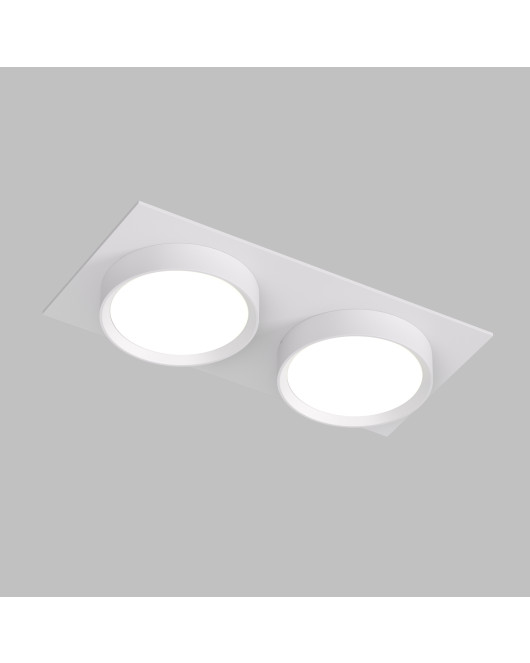 DK2092-WH Встраиваемый светильник FLAT, IP 20, до 15 Вт, GX53, LED, белый, алюминий