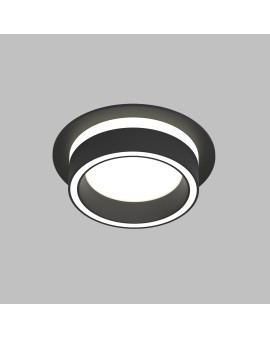 DK2100-BK Встраиваемый светильник NIKO, IP 20, до 15 Вт, GX53, LED, черный, акрил, алюминий