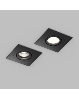 DK2111-BK Встраиваемый влагозащищённый светильник HYDRO, IP44, до 15 Вт LED, GU10, алюминий, чёрный