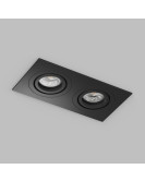 Встраиваемый влагозащищённый светильник HYDRO, IP44, 2?15 Вт LED макс., GU10, алюминий, чёрный Встраиваемый влагозащищённый светильник HYDRO, IP44, 2?15 Вт LED макс., GU10, алюминий, чёрный