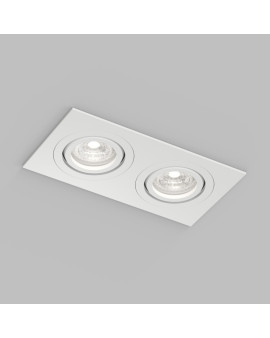 Встраиваемый влагозащищённый светильник HYDRO, IP44, 2?15 Вт LED макс., GU10, алюминий, белый