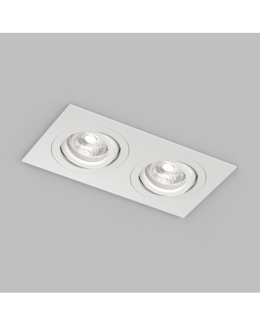 Встраиваемый влагозащищённый светильник HYDRO, IP44, 2?15 Вт LED макс., GU10, алюминий, белый Встраиваемый влагозащищённый светильник HYDRO, IP44, 2?15 Вт LED макс., GU10, алюминий, белый