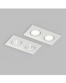 Встраиваемый влагозащищённый светильник HYDRO, IP44, 2?15 Вт LED макс., GU10, алюминий, белый Встраиваемый влагозащищённый светильник HYDRO, IP44, 2?15 Вт LED макс., GU10, алюминий, белый