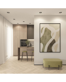 DK2121-BK Встраиваемый светильник, IP 20, 50 Вт, GU10, черный, алюминий