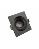 DK2121-BK Встраиваемый светильник, IP 20, 50 Вт, GU10, черный, алюминий DK2121-BK Встраиваемый светильник, IP 20, 50 Вт, GU10, черный, алюминий