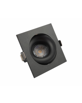 DK2121-BK Встраиваемый светильник, IP 20, 50 Вт, GU10, черный, алюминий
