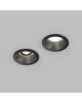 Встраиваемый влагозащищённый светильник COVE, IP44, до 15 Вт LED, GU10, алюминий, чёрный