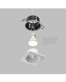 DK2131-WH Встраиваемый влагозащищённый светильник COVE, IP44, до 15 Вт LED, GU10, алюминий, белый DK2131-WH Встраиваемый влагозащищённый светильник COVE, IP44, до 15 Вт LED, GU10, алюминий, белый
