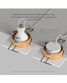 DK2402-GD Встраиваемый светильник, IP 20, 50 Вт, GU10, черный/золотой, алюминий DK2402-GD Встраиваемый светильник, IP 20, 50 Вт, GU10, черный/золотой, алюминий