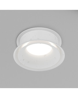 DK2403-WH Встраиваемый светильник влагозащ., IP 44, 15 Вт, GU10, белый, алюминий