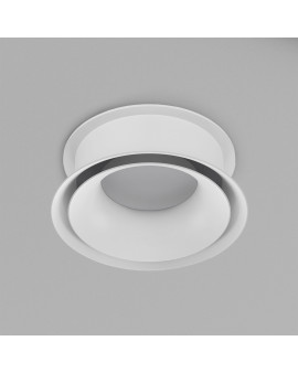 DK2403-WH Встраиваемый светильник влагозащ., IP 44, 15 Вт, GU10, белый, алюминий