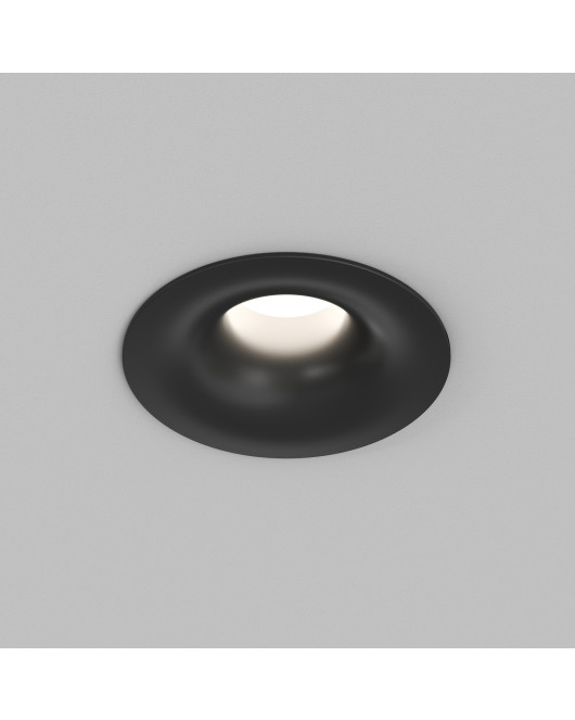DK2430-BK Встраиваемый светильник SHINE GLOW 15Вт, 3000-4000К, IP20, черный матовый, алюминий