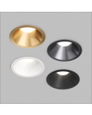 DK2431-SB Встраиваемый светильник SHINE GLOW 15Вт, 3000-4000К, IP20, сатин. латунь, алюминий
