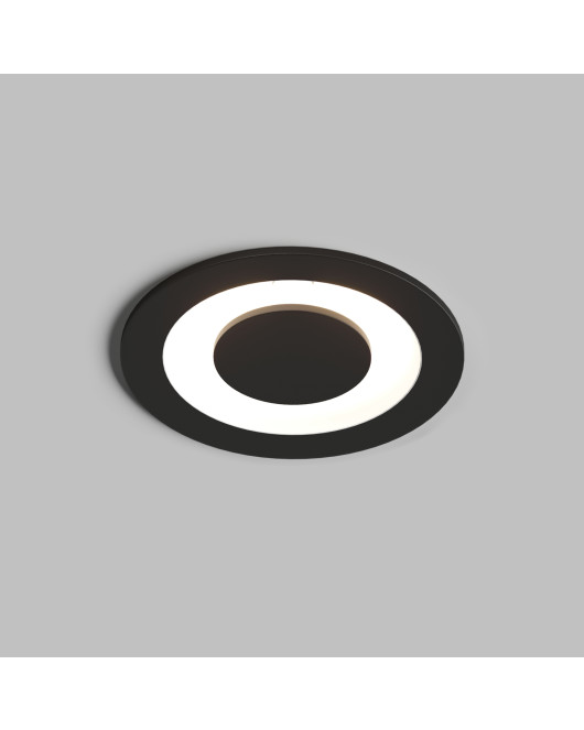 DK2500-BK Встраиваемый светильник, IP 20, 5 Вт, LED 3000, черный, алюминий
