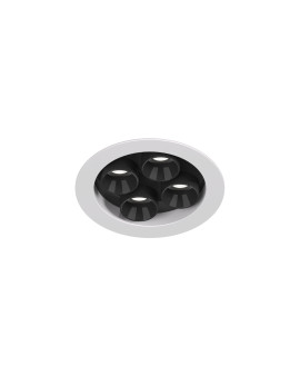 DK2510-WB Встраиваемый светильник SPACE со светодиодом d65 220V 8W 38° 4000К IP20 белый/черный алюминий DK2510-WB Встраиваемый светильник SPACE со светодиодом d65 220V 8W 38° 4000К IP20 белый/черный алюминий