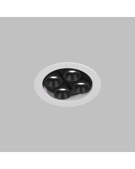 DK2510-WB Встраиваемый светильник SPACE со светодиодом d65 220V 8W 38° 4000К IP20 белый/черный алюминий DK2510-WB Встраиваемый светильник SPACE со светодиодом d65 220V 8W 38° 4000К IP20 белый/черный алюминий