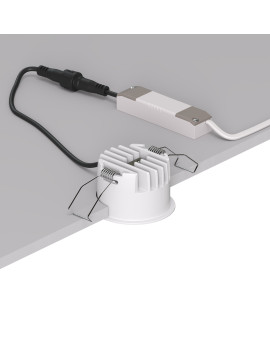 DK2510-WB Встраиваемый светильник SPACE со светодиодом d65 220V 8W 38° 4000К IP20 белый/черный алюминий DK2510-WB Встраиваемый светильник SPACE со светодиодом d65 220V 8W 38° 4000К IP20 белый/черный алюминий