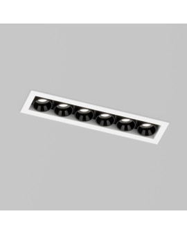 DK2514-WB Встраиваемый светильник SPACE со светодиодом L126mm 220V 10W 38° 4000К IP20 белый/черный алюминий DK2514-WB Встраиваемый светильник SPACE со светодиодом L126mm 220V 10W 38° 4000К IP20 белый/черный алюминий